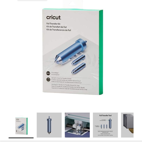 Cricut Foil Transfer Kit with 3 Tips & Sheets – Gently Used - Picture 7 of 7